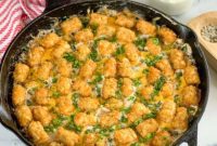 Crispy Tater Tot Green Bean Bake