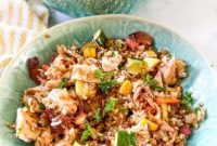 Sizzling Blackstone Chicken Fried Rice