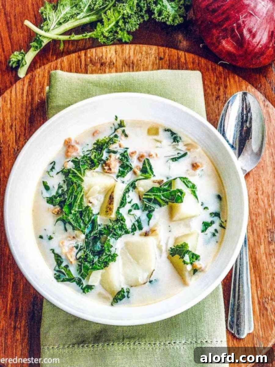 Rustic Tuscan Sausage and Kale Soup 1 featured 4210