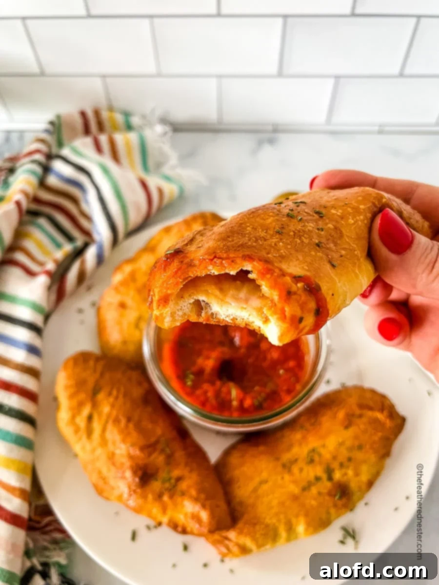 Savory Pepperoni Calzone Pockets 1 featured 45346