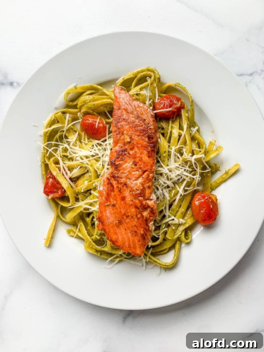 Bright Salmon Pesto Pasta 1 featured 52939