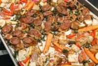 One-Pan Chicken Sausage and Roasted Vegetables