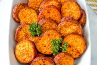 Golden Baked Sweet Potato Rounds