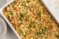 Golden Chicken and Stuffing Bake