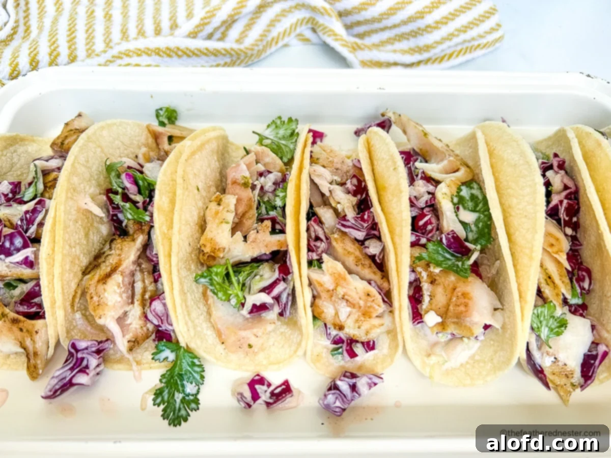 Sun-Kissed Suppers Made Simple 17 Hawaiian rock cod and refreshing cucumber slaw nestled inside soft corn tortillas, creating flavorful tacos.