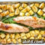 Lunchbox Hacks for Educators 10 A sheet pan showcasing perfectly roasted green beans, tender pork, and crispy potatoes.