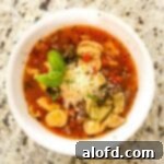 Harvest Bowls and Loaves 12 a bowl of Instant Pot Tortellini Soup.