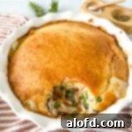 square photo of Bisquick Chicken Pot Pie.