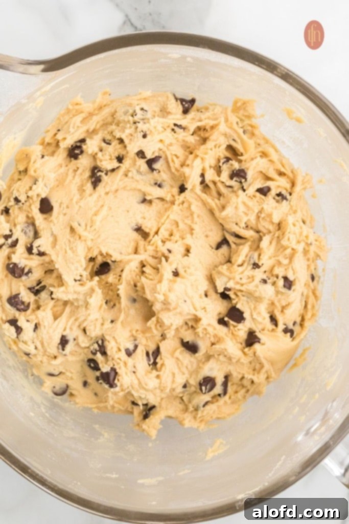 A bowl of cookie dough.