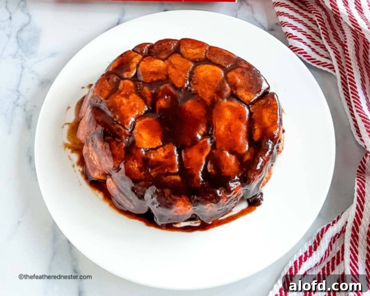 Perfect Bridgford Monkey Bread Made Easy 4 A plate of bake and serve monkey bread.