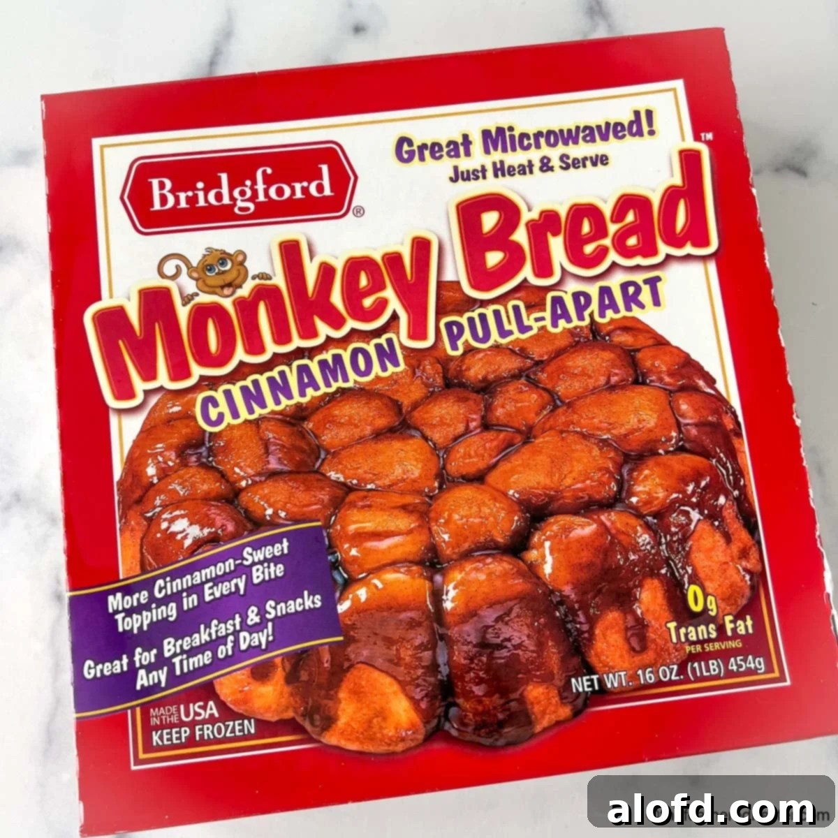 Perfect Bridgford Monkey Bread Made Easy 6 A package of Bridgford Monkey Bread Cinnamon Pull-Apart.