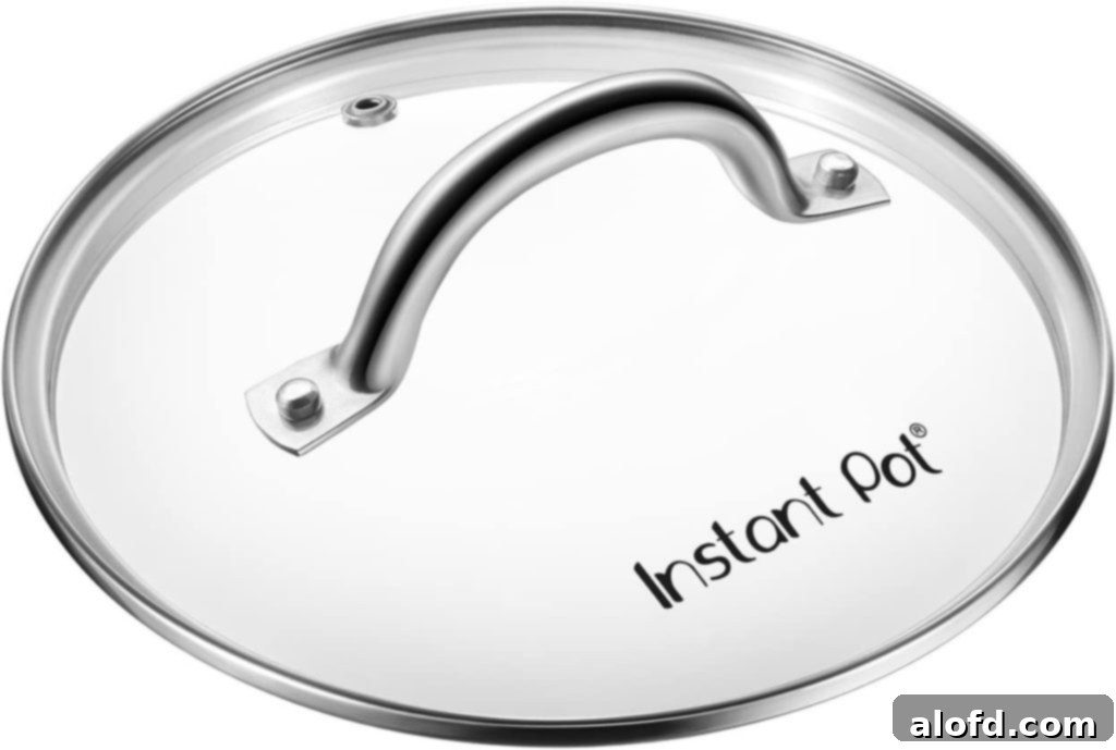 Maximize Your Instant Pot 6 Instant Pot Tempered Glass Lid with Stainless Steel Rim.