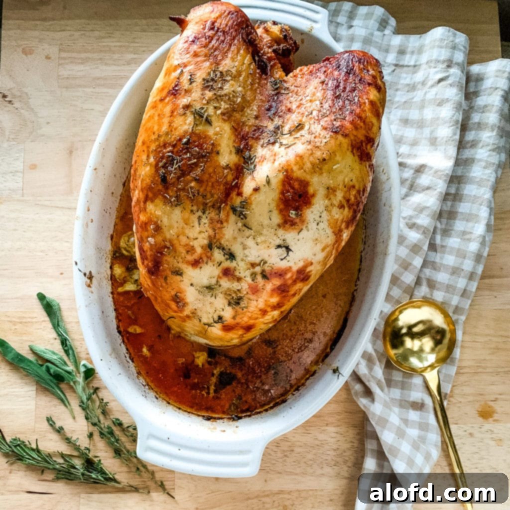 Our Top 5 Thanksgiving Dinner Recipes 3 A perfectly roasted buttermilk brined turkey breast, golden brown and ready to be carved for Thanksgiving dinner.