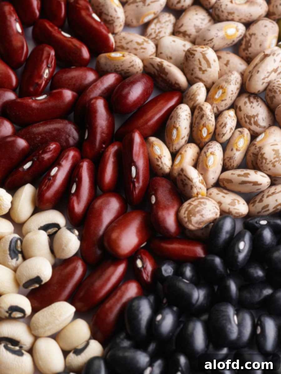 Beyond the Can: 3 Smart Ways to Cook Dried Beans 4 Different types of dried beans.