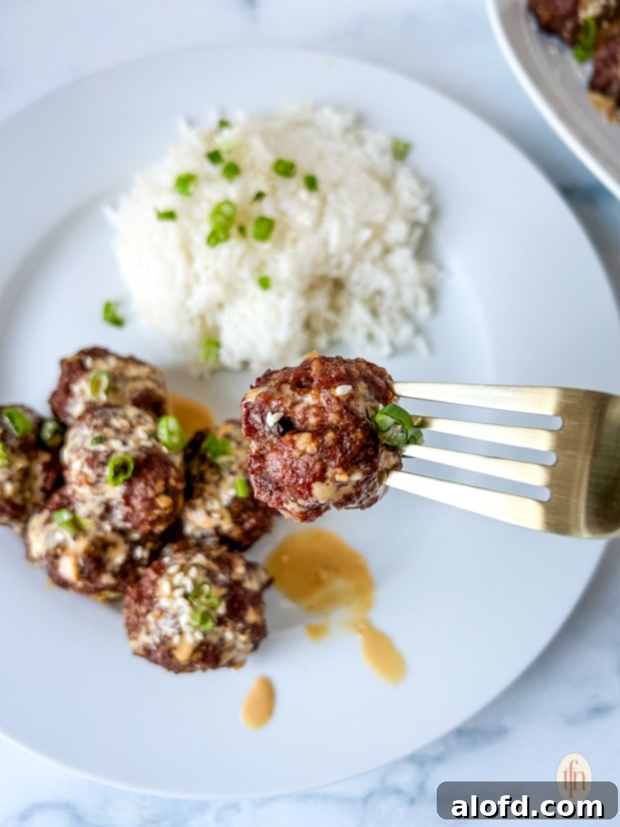Dozens of Delightful Family Meals Under Ten Bucks 6 A plate of firecracker meatballs with rice.