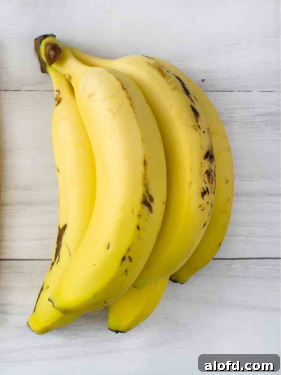 8 Simple Swaps for Egg-Free Cornbread 6 A bunch of just ripened bananas.