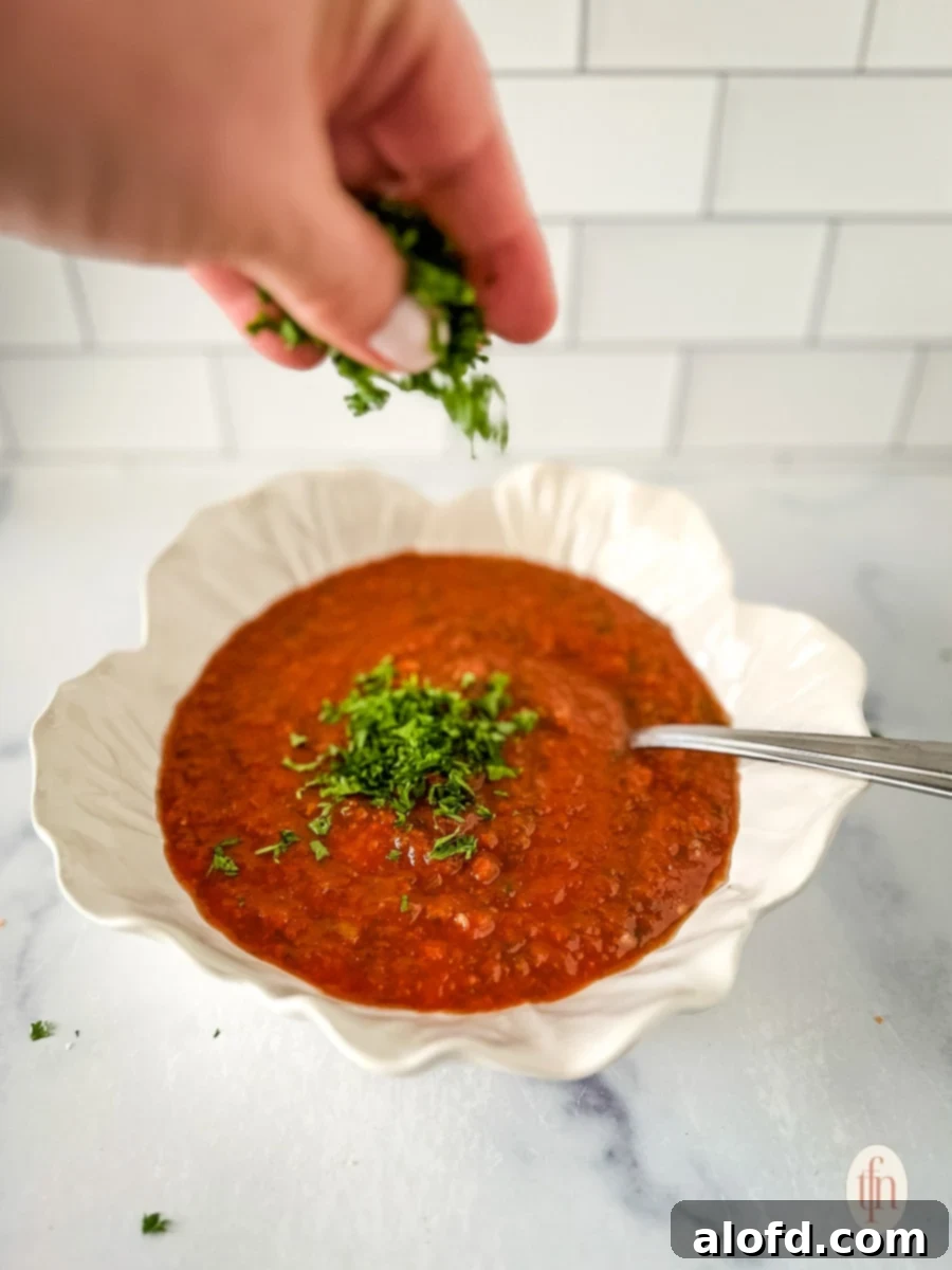 A bowl of fresh homemade jalapeño salsa garnished with vibrant green cilantro, ready for serving as an appetizer.