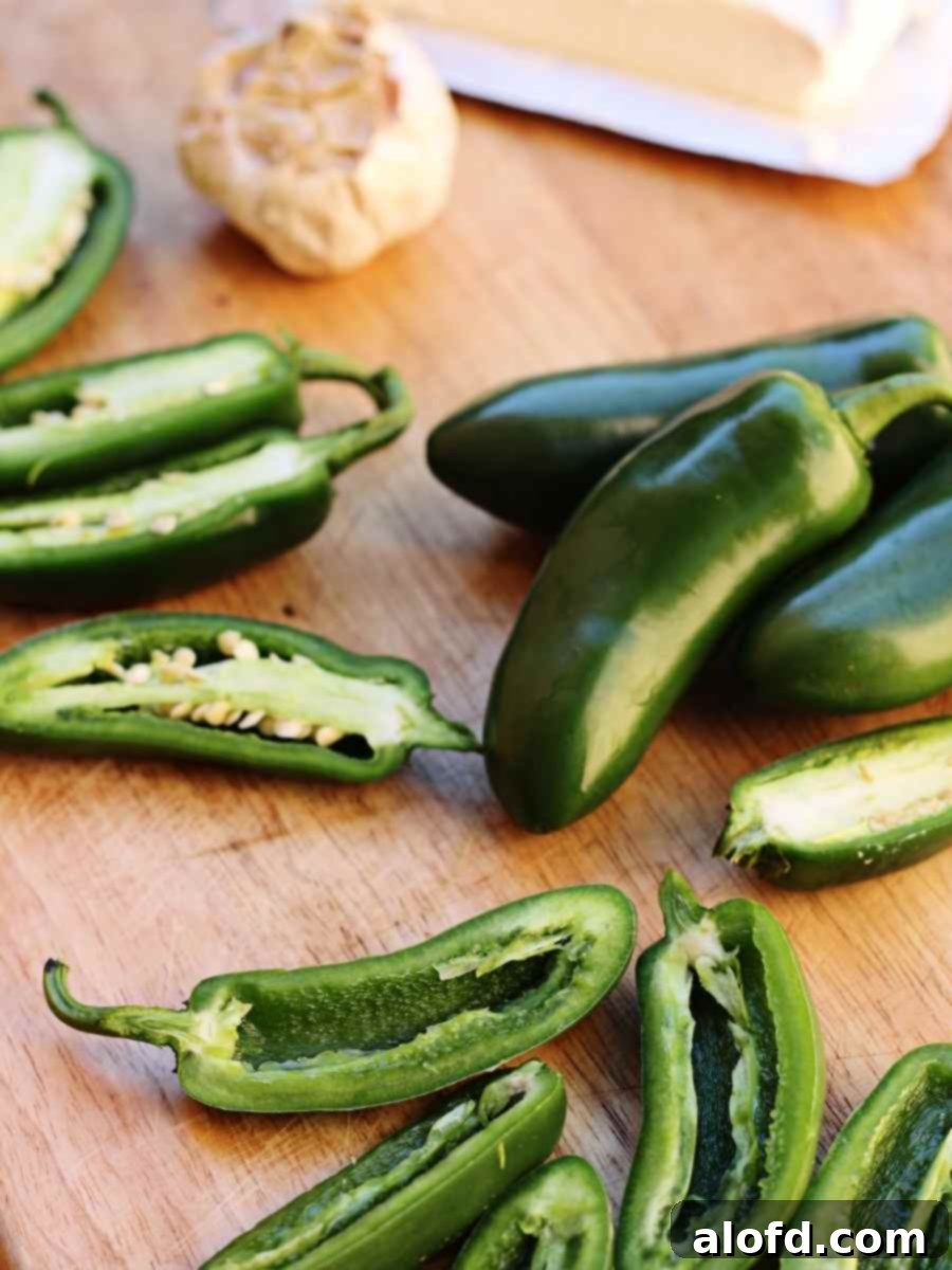 cleaning the membranes and seeds from jalapeños