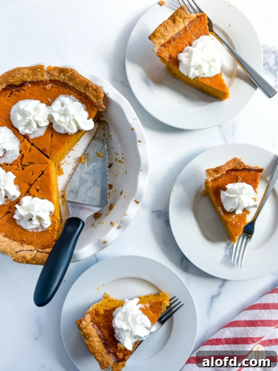 Plated slices of Thanksgiving side dish with remainder still in the pan next to it.