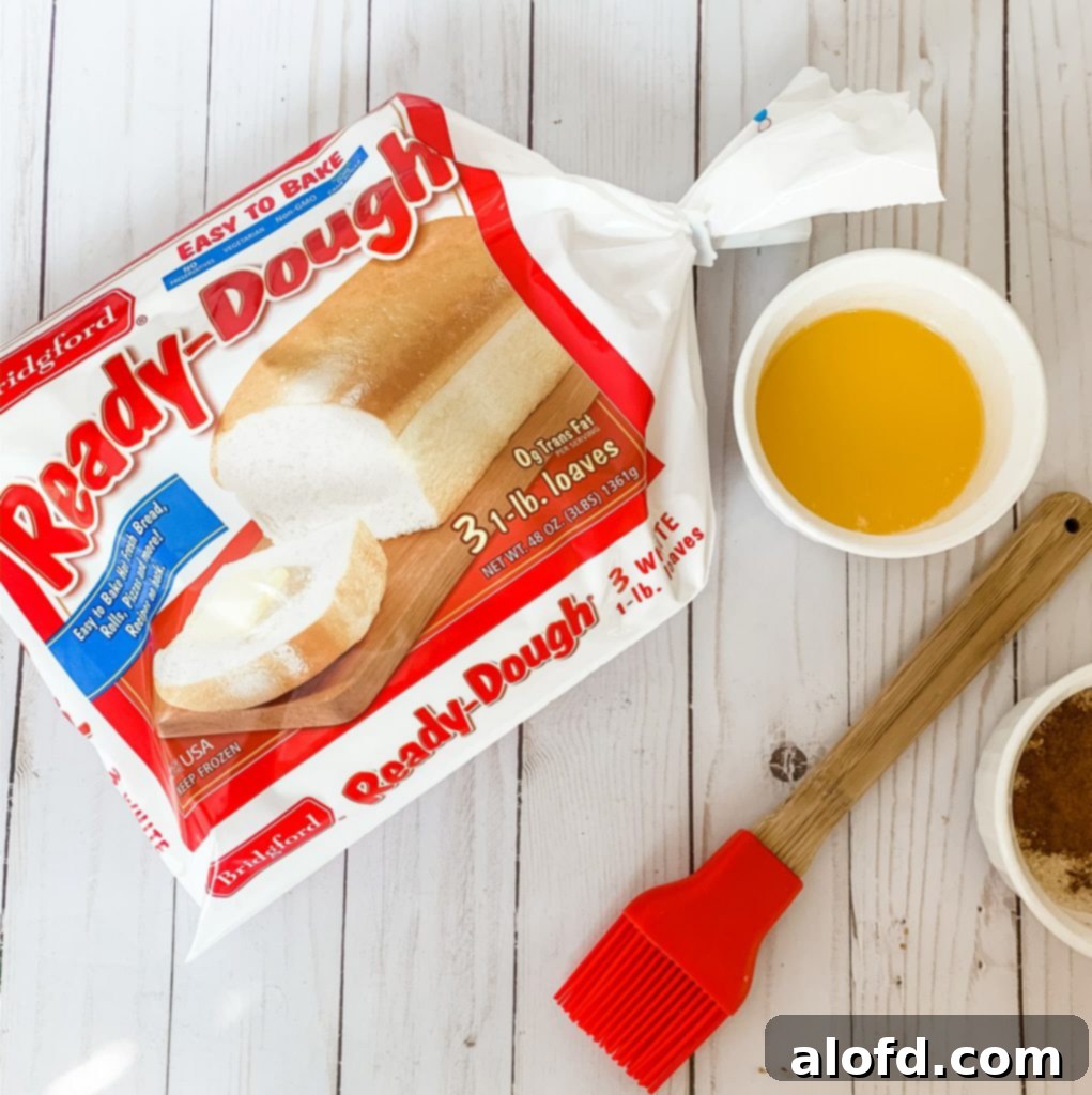 Effortless Overnight French Toast Bake 5 A bag of frozen ready dough on a countertop, ready to be thawed and used for baking. A versatile ingredient for quick meals.