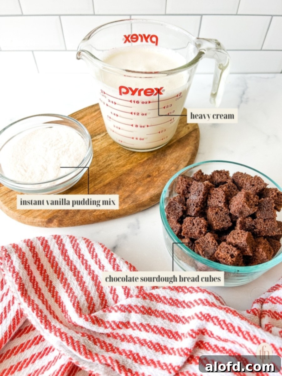 Velvety Vanilla Cloud 4 Labeled ingredient image for mousse recipe.