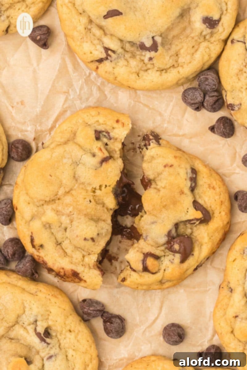 Sourdough Discard Demystified 22 Baked cookies on a parchment paper.