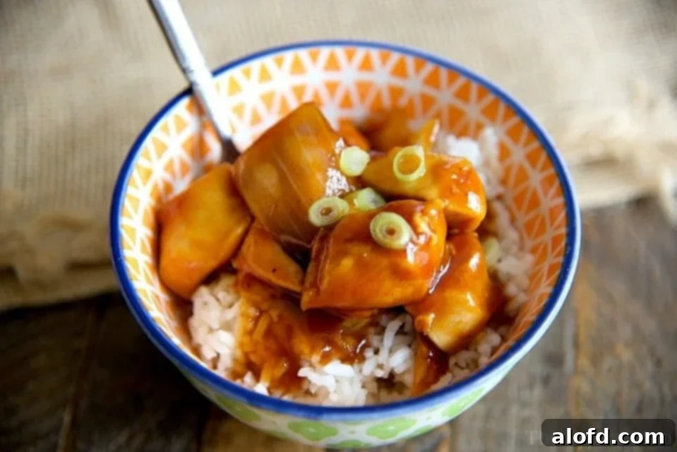 Effortless Instant Pot: 5-Ingredient Meals 14 Flavorful Instant Pot Orange Chicken, a homemade alternative to takeout, served with rice.