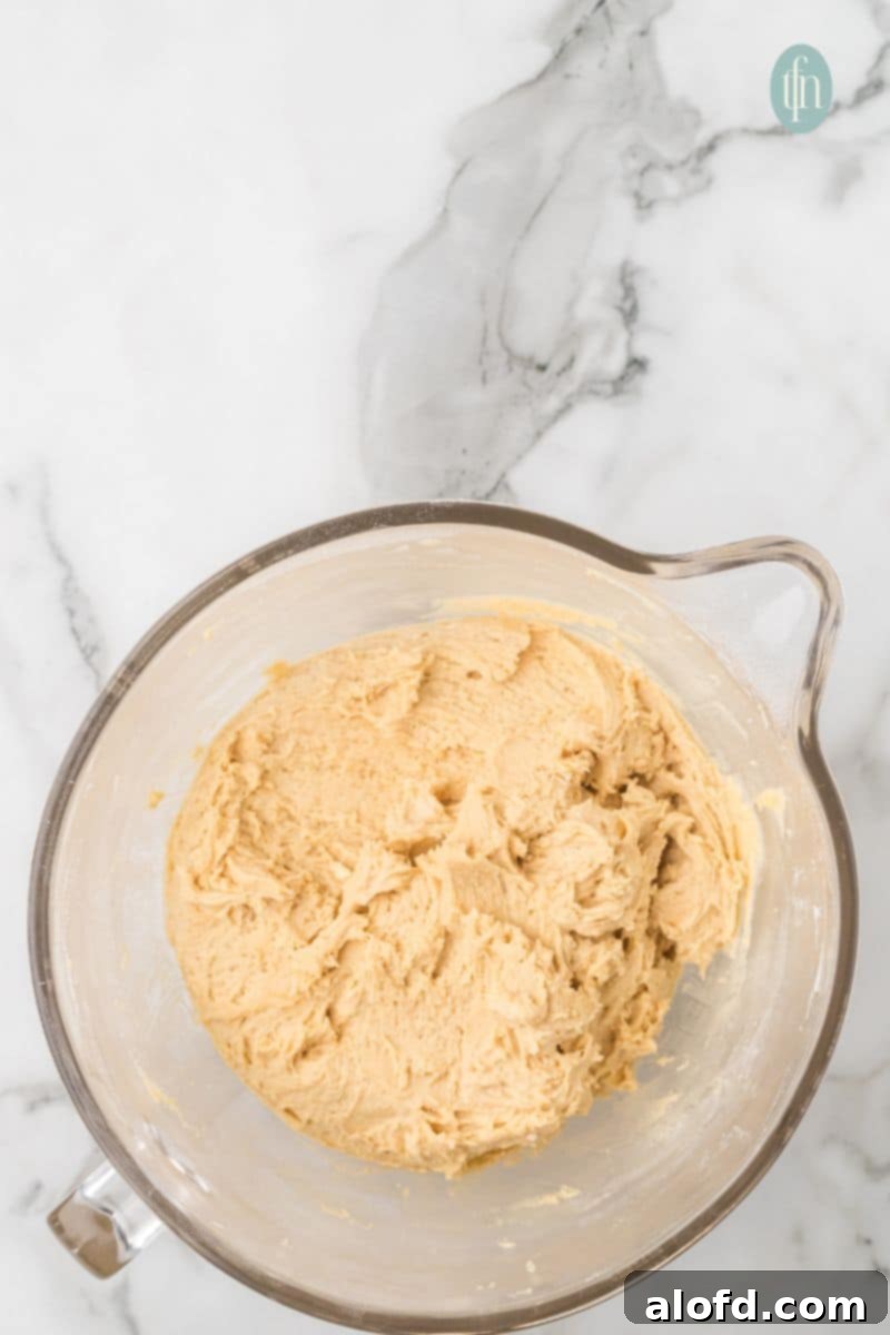 Artisan Sourdough Chocolate Chip Cookies 14 A bowl of dough mixture.