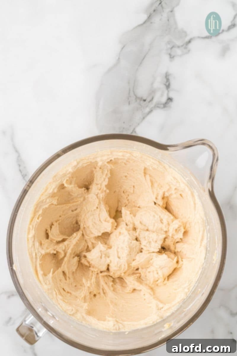 Artisan Sourdough Chocolate Chip Cookies 9 A bowl of batter mixture.