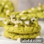 Light and Vibrant Spring Dinners 27 A plate of stacked green cookies.