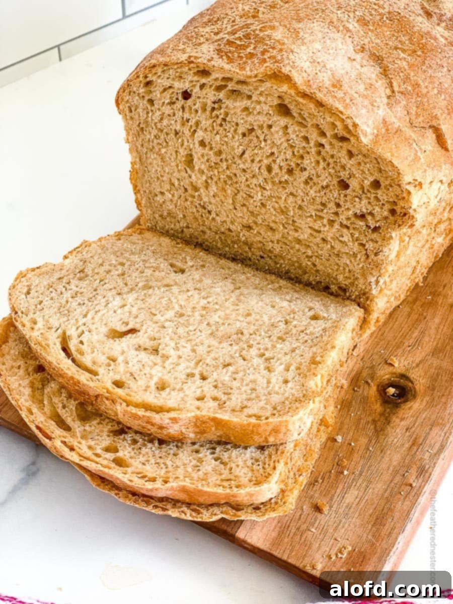 whole wheat sourdough sandwich bread.