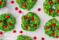 Christmas Wreath Cereal Cookies