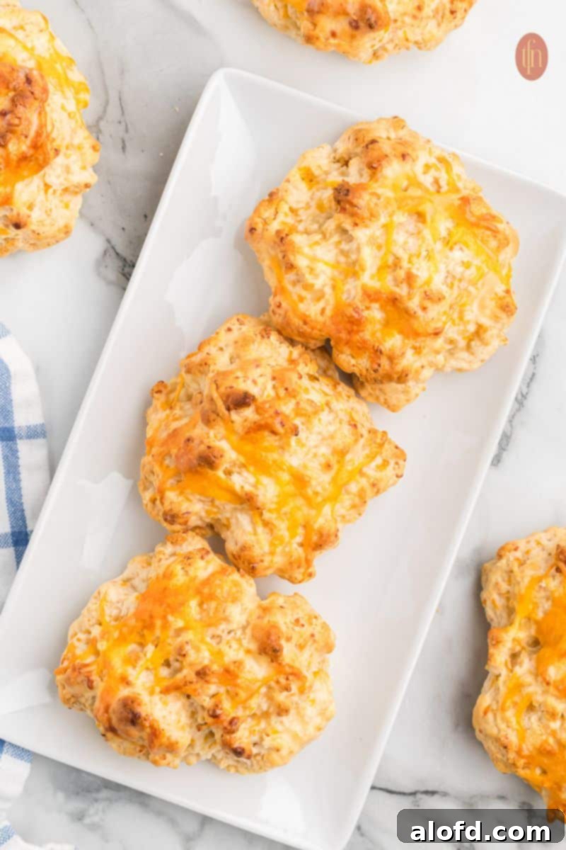 Cheddar Bliss Bites 12 Finished cheddar bay biscuits