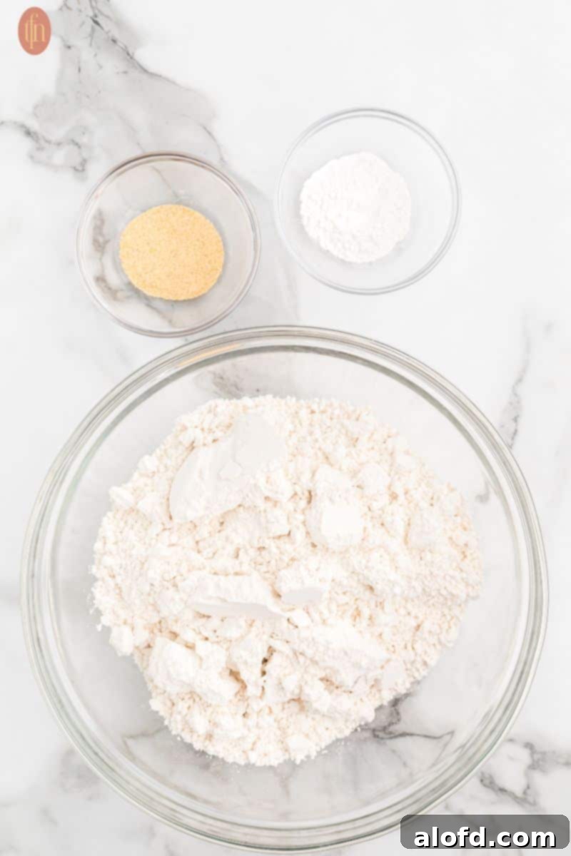 Cheddar Bliss Bites 4 Dry ingredients for biscuits