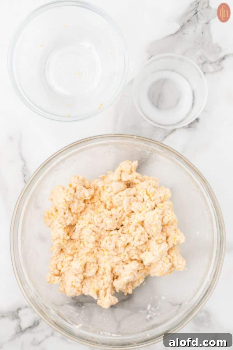 Cheddar Bliss Bites 8 Batter in a bowl