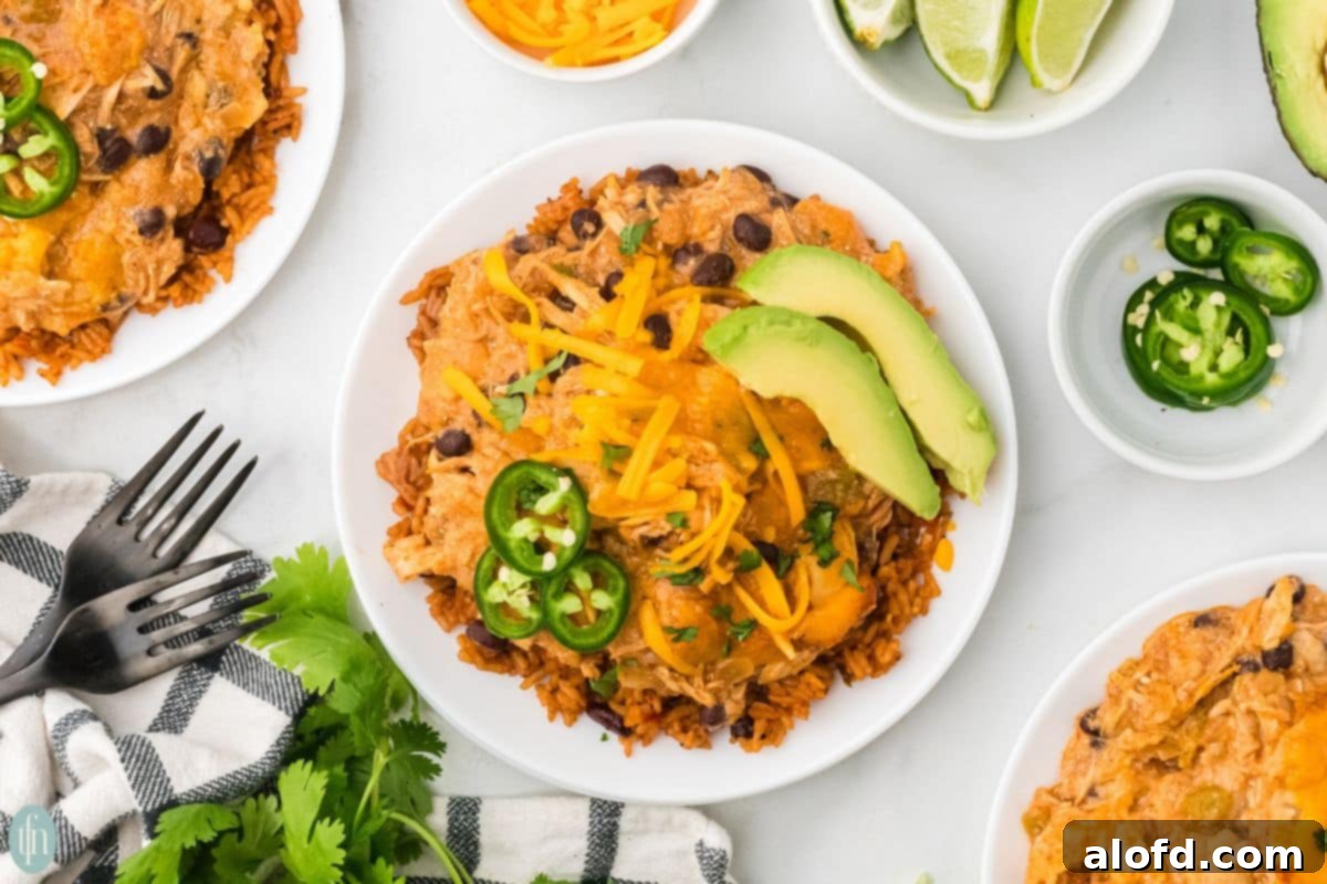 Ingredients for Crockpot Chicken Enchiladas: chicken, enchilada sauce, sour cream, tortillas, beans, cheese, and spices.