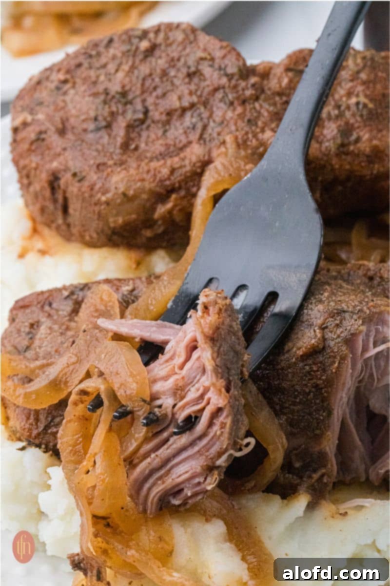 Close-up of Slow Cooker Country Style Ribs