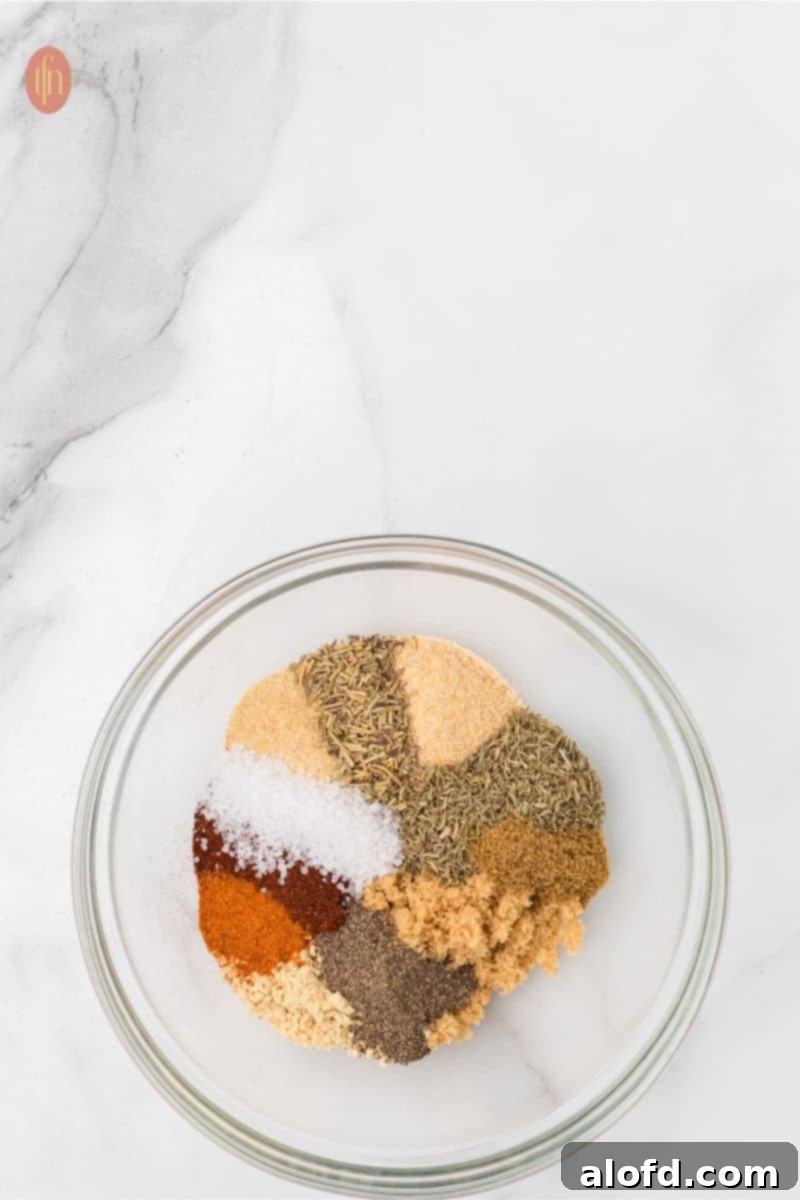 Dry ingredients in a bowl