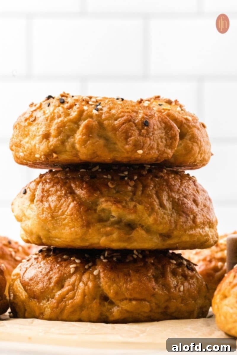 Sourdough Bagels Artisan Sourdough Bagels 2 Close-up of a delicious sourdough bagel.