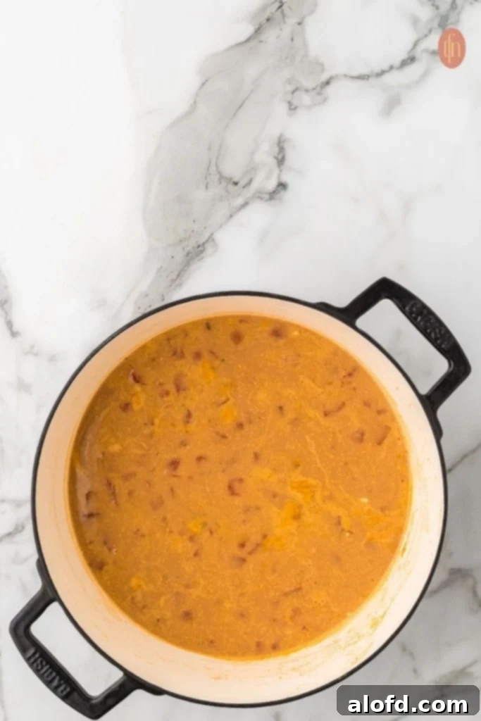 Chicken Taco Soup Delight 13 Chicken Taco Soup simmering