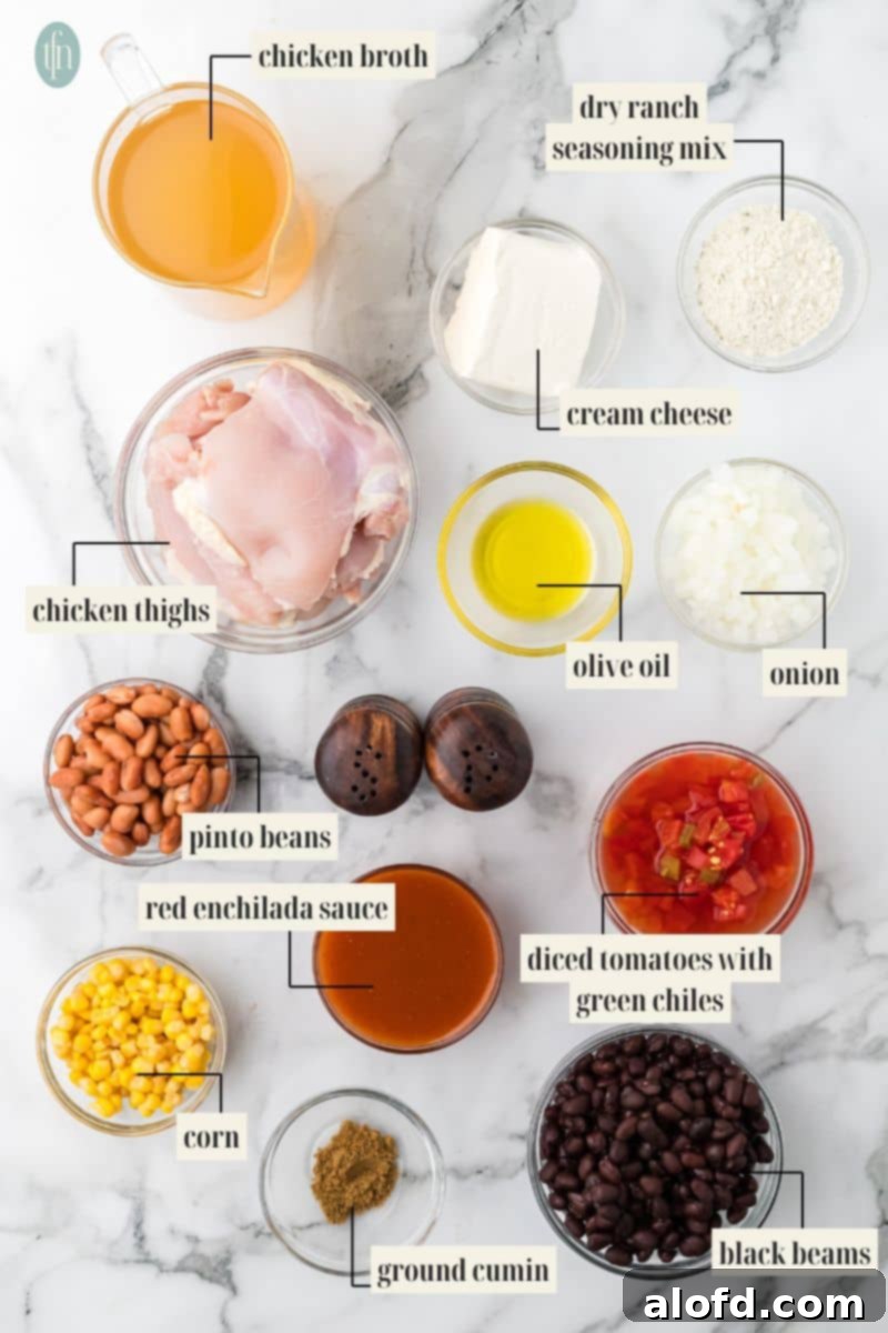 Chicken Taco Soup Delight 4 Ingredients for Chicken Taco Soup