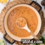 Chicken taco soup in a Dutch oven