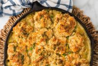 Cheddar Biscuit Chicken Pot Pie