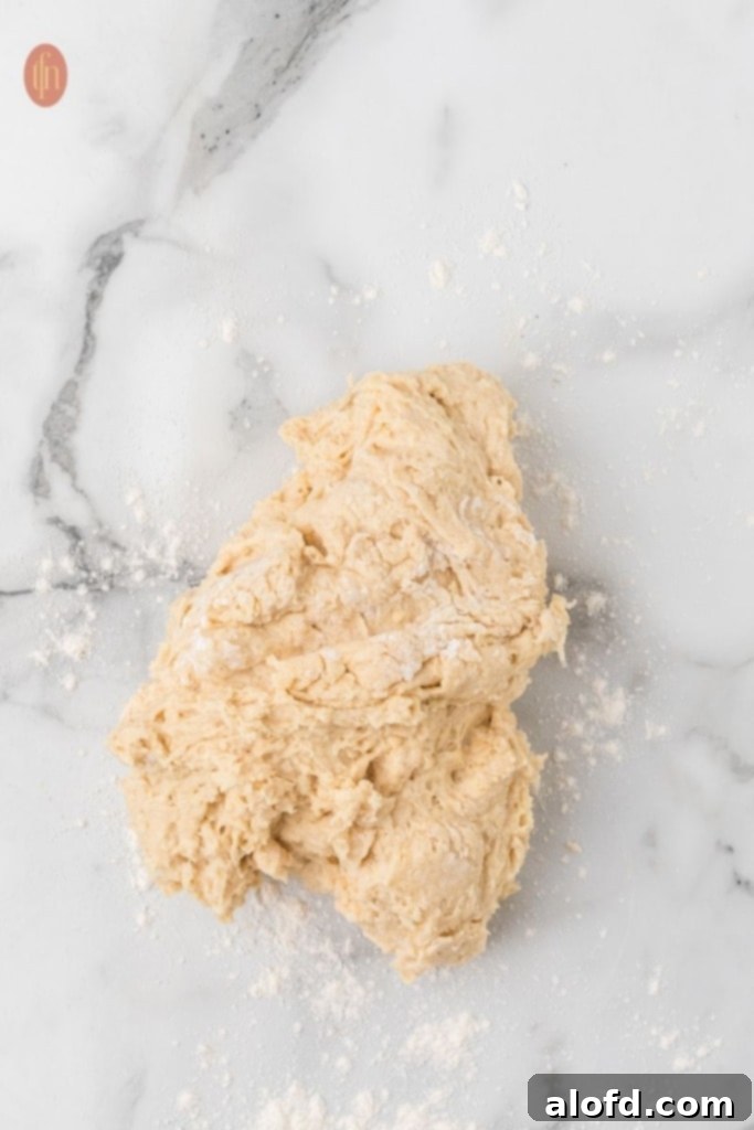 Quick Dinner Rolls 9 An image of the dough.